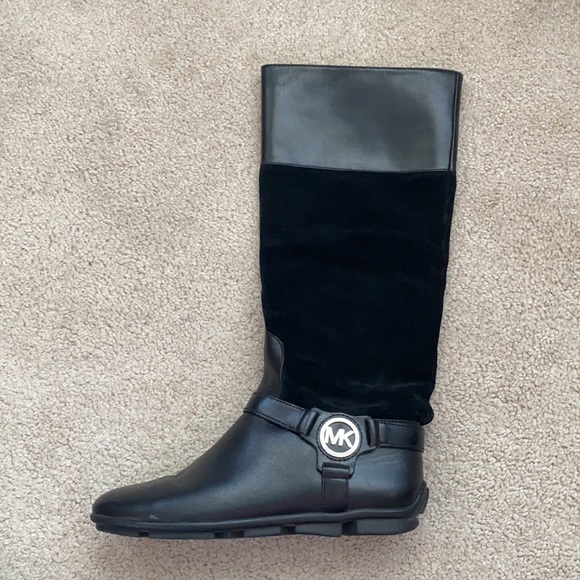 MICHAEL KORS riding boot size 6.5 suede and leather - Picture 3 of 6